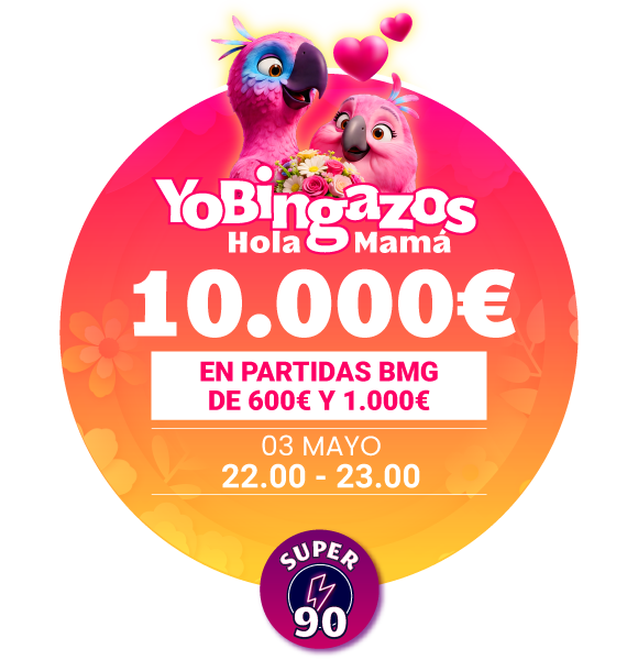 Hola Mam&aacute; 10.000&euro; en premios en YoBingo